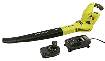 Ryobi One  150 MPH 200 CFM 18 Volt Hybrid Leaf Blower Kit (3 Piece Kit: 1x P2170 Blower, 1x P102 Battery, 1x P118 Charger)