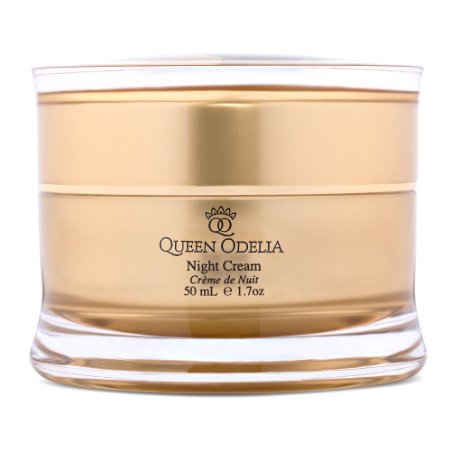 Queen Odelia Best Anti Aging Moisturizer Night Cream with Cactus Oil Dead Sea Minerals and Vitamin E - 17 oz- Formulated to recharge and intensively nourish your skin- Based on natural ingredients