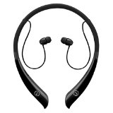 Bluetooth Headphones V40 Wireless Neckband Noise Reducing Headset with Aptx Handsfree Stereo Earphones with Microphone Magnetic Holders for Smartphones Sweatproof Earbuds for Sports Running Black