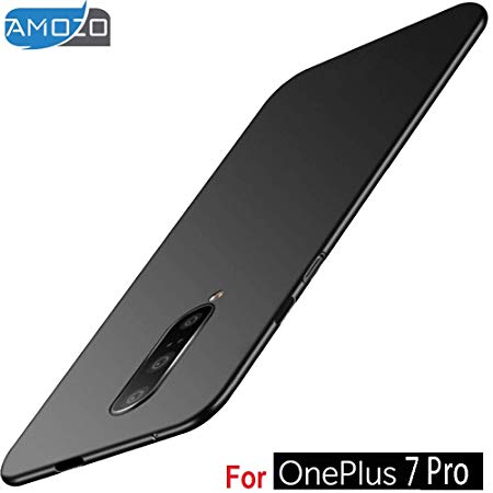 Amozo Soft TPU Ultra Slim Flexible Back Case Cover for OnePlus 7 Pro/One Plus 7 Pro (1 7Pro) - Black
