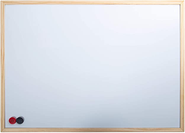 CTG, Magnetic Wooden Dry-Erase White Board, 17.5 x 23.5 inches, White
