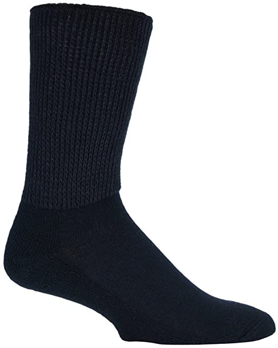 IOMI - 3 Pack of Extra Wide Diabetic Socks for Swollen Legs in 2 Colours and 4 Sizes