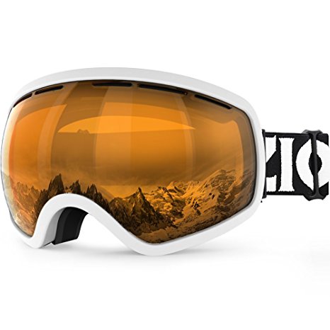 ZIONOR X10 Ski Snowboard Snow Goggles OTG for Men Women Youth Anti-fog UV Protection Helmet Compatible