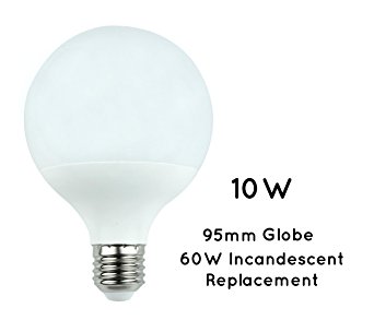 J.LUMI 10W G30 LED Globe Bulb, 60W Incandescent Equivalent, E26 Medium Base, 800 lumens, 3000K Soft White, Not Dimmable