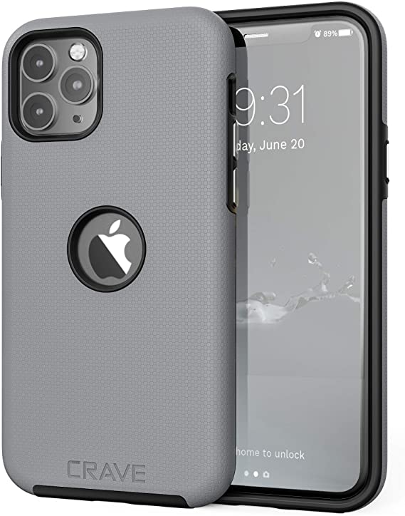 Crave iPhone 11 Pro Case, Dual Guard Protection Series Case for iPhone 11 Pro - Slate