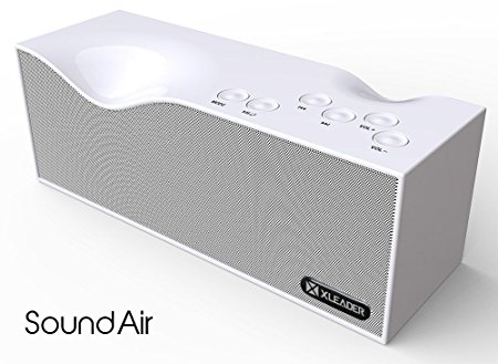 [New Release] XLeader SoundAir Bluetooth speaker,10W HD Stereo and Bass, with FM radio and LED Display,Support 10 hours Playtime (Pearl White)