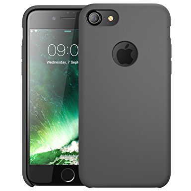 iPhone 7 Case, i-Blason Silicone [Flexible] [Shock Absorbing] Case for Apple iPhone 7 2016 Release (Gray)