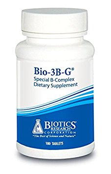 Bio-3B- G © Vitamin B Complex, Vitamin B Complex Supplement for Stress, Energy and Adrenal Health - Gluten Free Supplement by&nbsp;Biotics Research&nbsp;120c