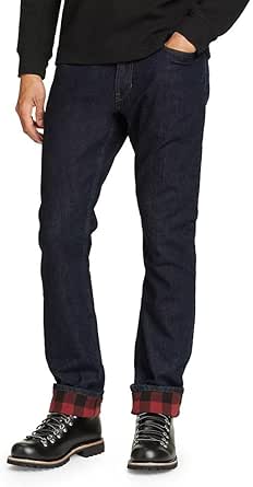 Eddie Bauer Men's H2Low Flex Flannel-Lined Jeans