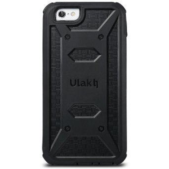 ULAK iPhone 6 Case 47 inch iPhone 6s Case KNOXARMORFull-body RuggedDualLayerHybridCaseCover Black