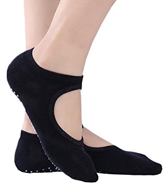 FLYCHEN Women's Yoga Barre Socks Pilates Workout Ballet