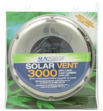 Sunforce 81300 Stainless Steel Solar Vent