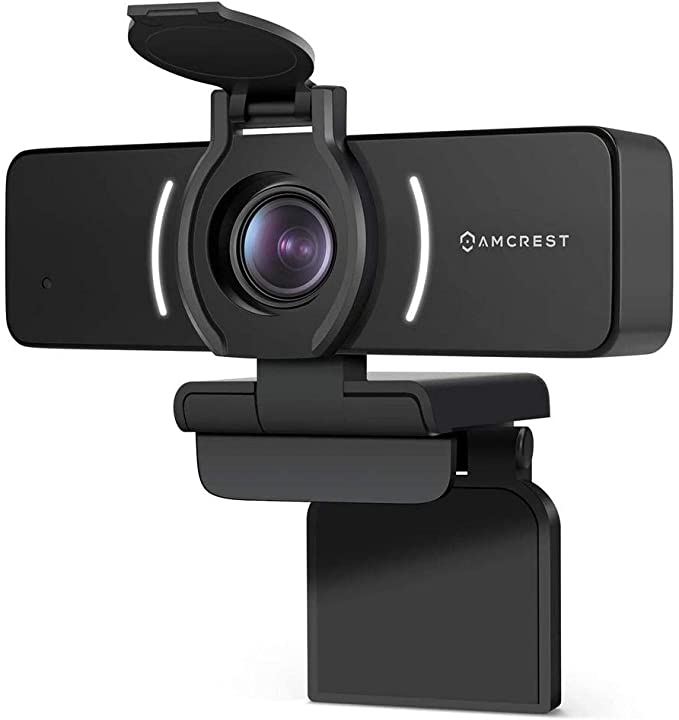 Amcrest 1080P Webcam with Microphone & Privacy Cover, Web Cam USB Camera, Computer HD Streaming Webcam for PC Desktop & Laptop w/Mic, Wide Angle Lens & Large Sensor for Superior Low Light (AWC205)