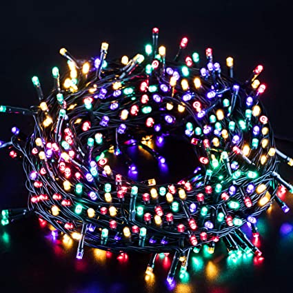 Marchpower LED String Light- 300 LED 131 feet 8 Modes Battery Operated Fairy Lights, Waterproof Indoor/Outdoor Decorative Lights for Christmas Wedding Party Festival, Muti Color