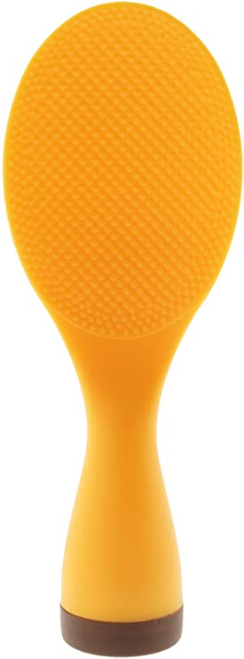 Kotobuki Swing Shamoji Serving Rice Paddle, Orange