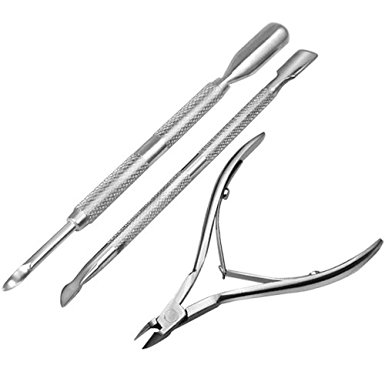World Pride Nail Cuticle Nipper with Trimmers Pusher Pack of 3 ¡­