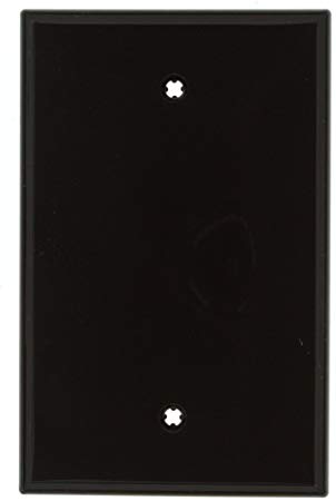 Leviton PJ13 1-Gang Blank Wallplate, Midway Size, Brown