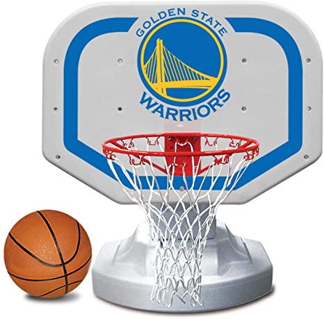 Poolmaster 72909 Golden State Warriors NBA USA Competition-Style Poolside Basketball Game