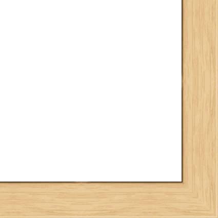 11x17 Flat Oak Wood Frame - "The Edge" Thin - Great for Posters, Photos, Art Prints, Mirror, Chalk Boards, Cork Boards and Marker Boards