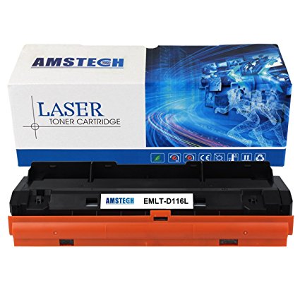 Amstech Compatible Black Toner Cartridge Replacement for Samsung MLT-D116L MLTD116L High Yield (3,000 Pages) for Printers SL-M2625 SL-M2625D SL-2626 SL-2825 SL-2825DW SL-2826 SL-M2675 SL-2676 SL-2875