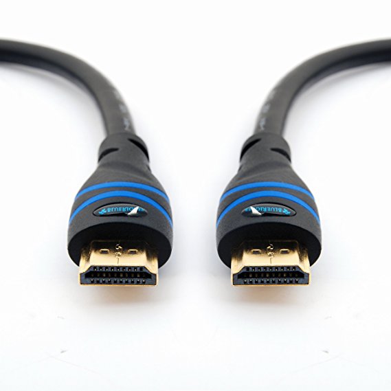 BlueRigger High Speed HDMI Cable with Ethernet - CL3 Rated for In-wall Installation - Supports 3D, 4K and Audio Return (35 Feet/10.5 Meters)