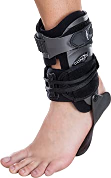 DonJoy Velocity MS (Moderate Support) Ankle Brace: Wide Calf, Left Foot, Large