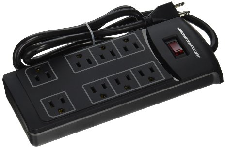Monster® Essentials 800 8 Outlets Surge Protector