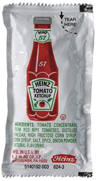 Heinz Single Serve Packages .32 Ounces (Pack of 100)