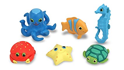 Melissa & Doug Sunny Patch Seaside Sidekicks Creature Set - Water Toys for Kids