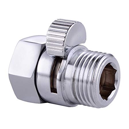 KES Shower Head Shut-Off Valve Ball Valve 1/2-Inch NPT BRASS Polished Chrome, KUS1140B