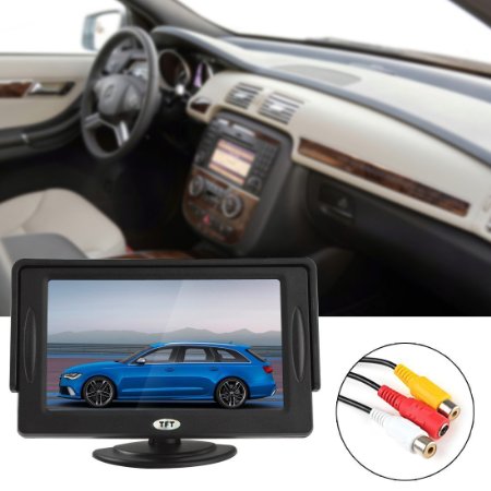 eBoTrade Dirct® Professional 4.3 Inch TFT LCD Color Display Rear View 180 Degree Adjustable Monitor Screen