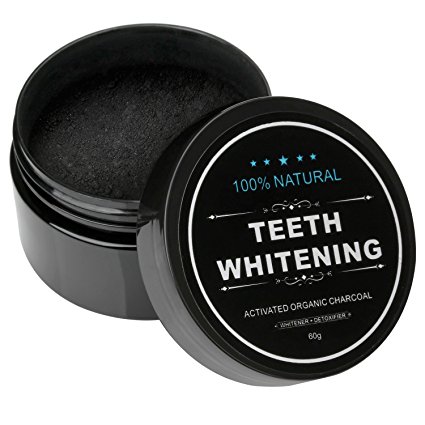 Iwotou Teeth Whitening Charcoal Powder, Natural Activated Charcoal Powder Teeth Whitener of Organic Coconut Shells with Spearmint Flavor for Healthy Cleaner Whiter Teeth, 2.1 oz