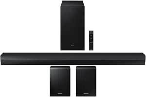 SAMSUNG HW-B750D 5.1Ch Soundbar and Subwoofer with Dolby Digital SWA-9200S 2.0Ch Wireless Rear Surround Sound Speakers (2024)