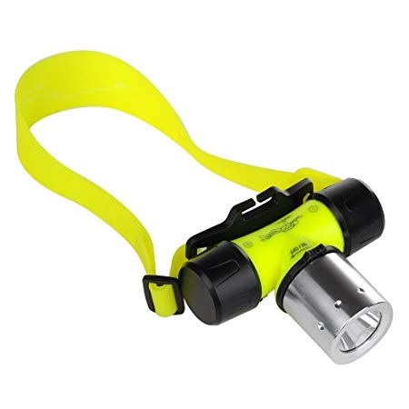 BESTSUN 1800Lm Super Bright CREE T6 LED AAA/18650 Diving Swimming Headlamp Light Waterproof Underwater Diving Head Flashlight Diver Submarine Head Torch Scuba Safety Lights Lamp (Battery not inlcuded)