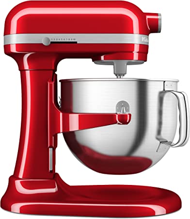 KitchenAid NEW 7 Quart Bowl Lift Stand Mixer with Double Flex Edge Beater KSM70SK, Candy Apple Red