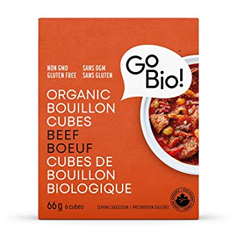 GoBIO! Organic Beef Bouillon Cubes, 6 cubes