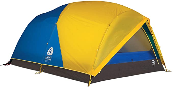 Sierra Designs Convert Tent, 4 Season All Weather Backpacking and Mountaineering Tent, Yellow/Blue