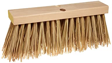 Rubbermaid Commercial Street Broom Head, Palmyra, 16", FG9B2200BRN