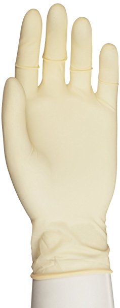 Microflex Diamond Grip Latex Glove, Powder Free, 9.6" Length, 6.3 mils Thick, Medium (Pack of 100)