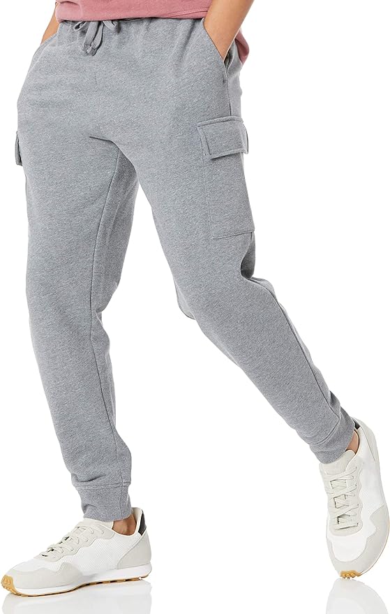 Amazon Essentials Mens Cargo Fleece Jogger Sweatpant