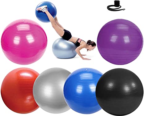 Ever Rich ® EXERCISE GYM YOGA SWISS BALL FITNESS PREGNANCY BIRTHING BALL 65CM / 75CM   FOOT PUMP