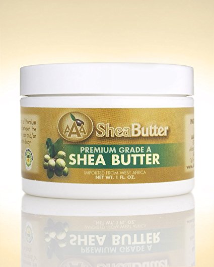 100% Unrefined Certified Grade A Shea Butter 1 oz. By AAA Shea Butter