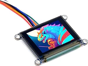 waveshare 1.27inch RGB OLED Display Module 128×96 Resolution 262K Colors RGB Backlight SSD1351 Driver Chip SPI Interface Provided Provided for Raspberry Pi/STM32