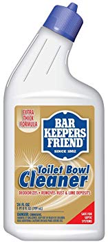 Bar Keepers Friend Toilet Bowl Cleaner - 24 fl oz Each - Extra Thick Formula Cleans and Deodorizes, Removes Rust Stains and Mineral Deposits (1)