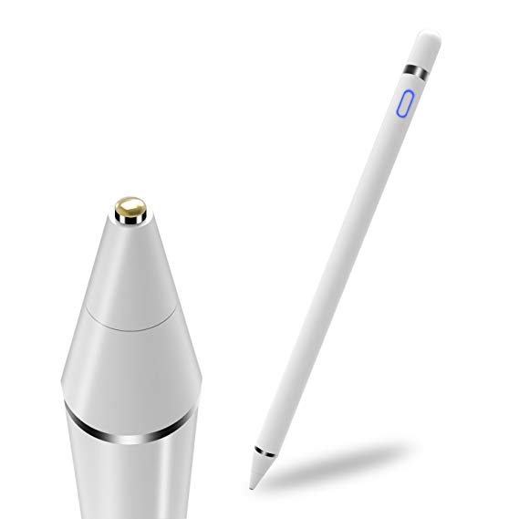 Digital Capacitive Stylus Pen. Slim and Ergonomically Designed Ipencil, with an Ultra Fine Tip. Universally Compatible for Touch Screen Tablets and Smart Phones, with a free combo tip protector.