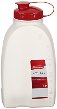 Rubbermaid Servin Saver White Bottle 2 Qt. (Pack of 2)