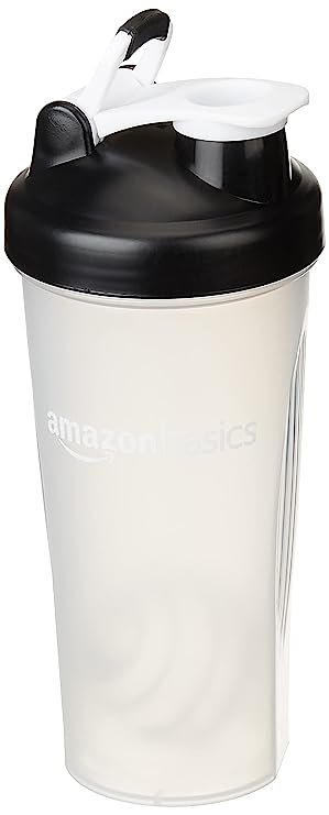 AmazonBasics Sports Shaker Bottle with Blender Ball