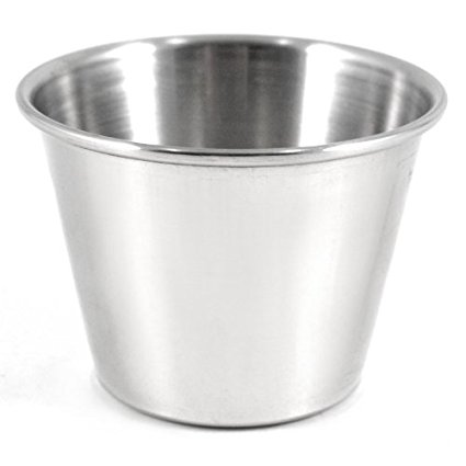 Stainless Steel Sauce and Condiment Cups, Set of 12