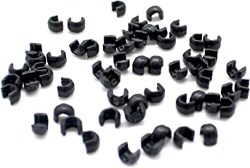 YKK #5 Vislon Top Stops Black - 50 Pairs