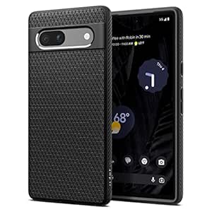 Spigen Liquid Air Back Cover Case Compatible with Google Pixel 7a (TPU | Matte Black)